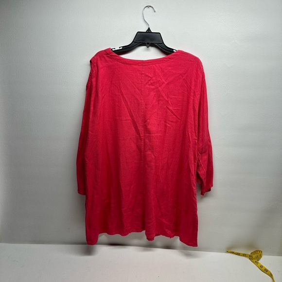 Soft surroundings top tunic size L pink - Picture 2 of 7